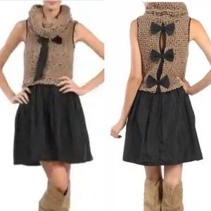 Anthropologie | Dresses | NWT Anthropologie Ryu Cream Knit and Black| Sz S